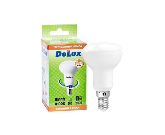 Лампочка Delux FC1 6Вт R50 4100K 220В E14 (90011748), изображение 3 Лампочка Delux FC1 6Вт R50 4100K 220В E14 (90011748), изображение 3