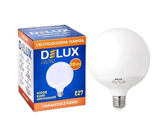 Лампочка Delux Globe G120 18w E27 4100K (90012693)