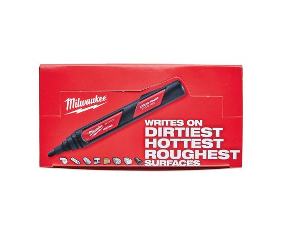 Маркер Milwaukee на основе жидкой краски INKZALL черный - LP (48223731), изображение 4 Маркер Milwaukee на основе жидкой краски INKZALL черный - LP (48223731), изображение 4