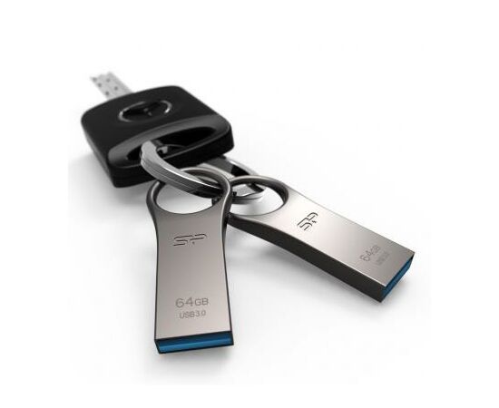 USB флеш накопичувач Silicon Power 64GB Jewel J80 Titanium USB 3.0 (SP064GBUF3J80V1T), зображення 2 USB флеш накопичувач Silicon Power 64GB Jewel J80 Titanium USB 3.0 (SP064GBUF3J80V1T), зображення 2