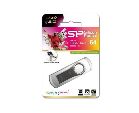 USB флеш накопичувач Silicon Power 64GB Jewel J80 Titanium USB 3.0 (SP064GBUF3J80V1T), зображення 5 USB флеш накопичувач Silicon Power 64GB Jewel J80 Titanium USB 3.0 (SP064GBUF3J80V1T), зображення 5