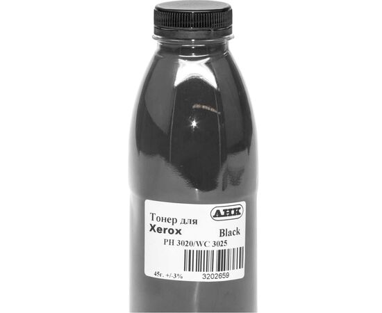 Тонер Xerox Phaser 3020/WC 3025, 45г Black +chip AHK (3202660)