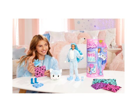 Лялька Barbie Cutie Reveal Зимовий блиск у костюмі хаскі (HJL63), зображення 3 Лялька Barbie Cutie Reveal Зимовий блиск у костюмі хаскі (HJL63), зображення 3