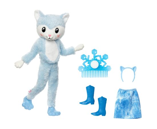 Лялька Barbie Cutie Reveal Зимовий блиск у костюмі хаскі (HJL63), зображення 4 Лялька Barbie Cutie Reveal Зимовий блиск у костюмі хаскі (HJL63), зображення 4