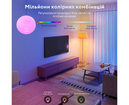 Умная лампочка Govee Smart WifiBLE Light Bulb Білий (H60093C1), изображение 8 Умная лампочка Govee Smart WifiBLE Light Bulb Білий (H60093C1), изображение 8