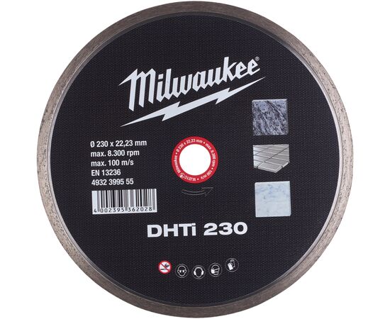 Круг отрезной Milwaukee алмазный DHTI 230, 230мм (4932399555)