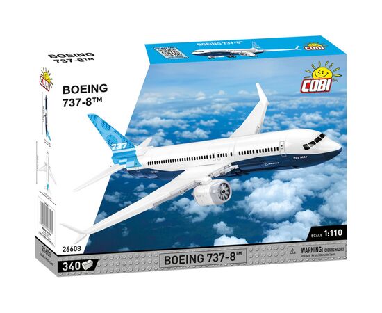 Конструктор Cobi Боинг 737-8, 1:110 340 деталей (COBI-26608)