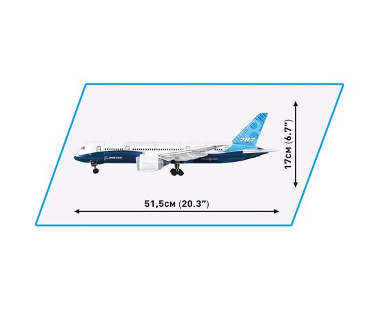 Конструктор Cobi Боинг 787 Дримлайнер 1:110, 836 детали (COBI-26603), изображение 7 Конструктор Cobi Боинг 787 Дримлайнер 1:110, 836 детали (COBI-26603), изображение 7