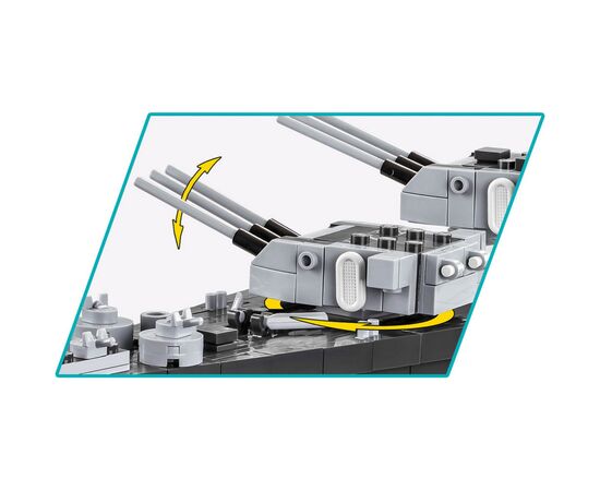 Конструктор Cobi Линкор Миссури BB-63 1:300, 2665 деталей (COBI-4837), изображение 3 Конструктор Cobi Линкор Миссури BB-63 1:300, 2665 деталей (COBI-4837), изображение 3