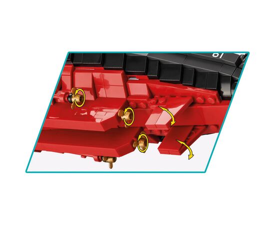 Конструктор Cobi Линкор Миссури BB-63 1:300, 2665 деталей (COBI-4837), изображение 4 Конструктор Cobi Линкор Миссури BB-63 1:300, 2665 деталей (COBI-4837), изображение 4