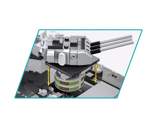 Конструктор Cobi Линкор Миссури BB-63 1:300, 2665 деталей (COBI-4837), изображение 5 Конструктор Cobi Линкор Миссури BB-63 1:300, 2665 деталей (COBI-4837), изображение 5