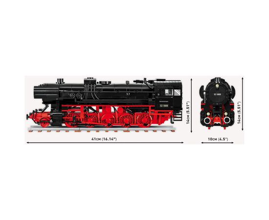 Конструктор Cobi Локомотив DRB Class 52 1:35, 1723 детали (COBI-6283), изображение 7 Конструктор Cobi Локомотив DRB Class 52 1:35, 1723 детали (COBI-6283), изображение 7