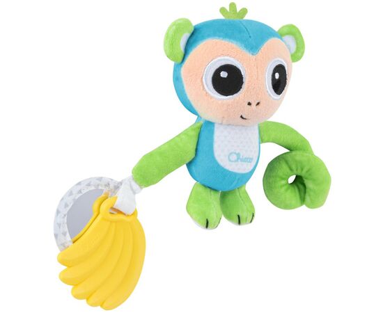 Игрушка на коляску Chicco Обезьяна погремушка мягкая (8058664164875) (11568.00), изображение 2 Игрушка на коляску Chicco Обезьяна погремушка мягкая (8058664164875) (11568.00), изображение 2