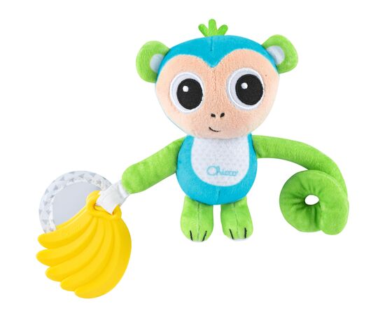 Игрушка на коляску Chicco Обезьяна погремушка мягкая (8058664164875) (11568.00)