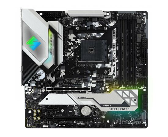 Материнська плата ASRock B550M STEEL LEGEND, зображення 2 Материнська плата ASRock B550M STEEL LEGEND, зображення 2