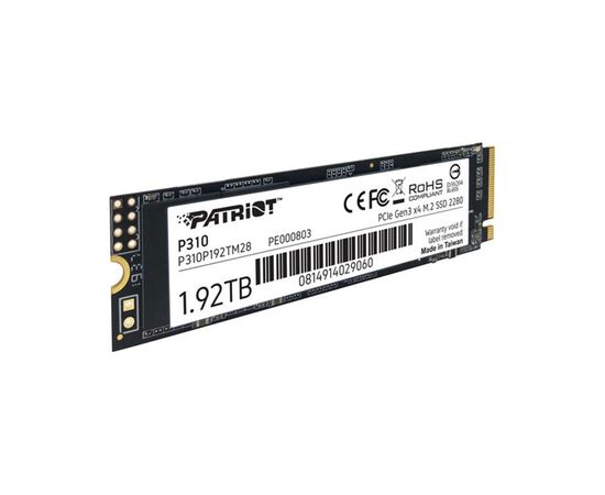Накопитель SSD M.2 2280 1.92TB Patriot (P310P192TM28), изображение 2