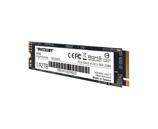 Накопитель SSD M.2 2280 1.92TB Patriot (P310P192TM28), изображение 3