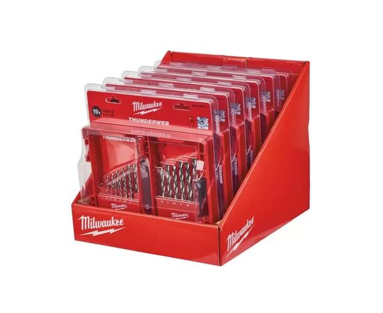 Набор сверл Milwaukee по металлу HSS-G THUNDERWEB 19 шт (4932352375), изображение 2 Набор сверл Milwaukee по металлу HSS-G THUNDERWEB 19 шт (4932352375), изображение 2