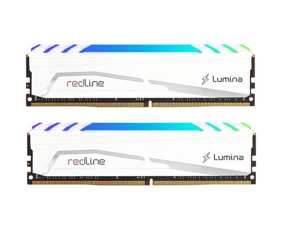 Модуль памяти для компьютера DDR5 64GB (2x32GB) 6400 MHz Redline RGB White Mushkin (MLB5C640A77P32GX2)