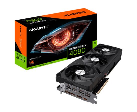 Видеокарта GIGABYTE GeForce RTX4080 16Gb WINDFORCE (GV-N4080WF3-16GD), изображение 8 Видеокарта GIGABYTE GeForce RTX4080 16Gb WINDFORCE (GV-N4080WF3-16GD), изображение 8