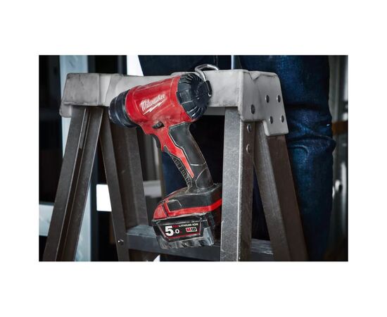 Строительный фен Milwaukee M18 BHG-502C 2x5Ah, кейс (4933459772), изображение 6 Строительный фен Milwaukee M18 BHG-502C 2x5Ah, кейс (4933459772), изображение 6