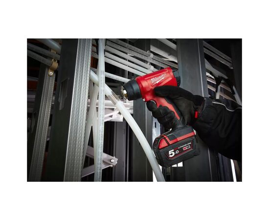 Строительный фен Milwaukee M18 BHG-502C 2x5Ah, кейс (4933459772), изображение 7 Строительный фен Milwaukee M18 BHG-502C 2x5Ah, кейс (4933459772), изображение 7