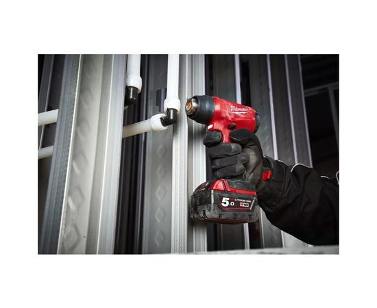 Строительный фен Milwaukee M18 BHG-502C 2x5Ah, кейс (4933459772), изображение 8 Строительный фен Milwaukee M18 BHG-502C 2x5Ah, кейс (4933459772), изображение 8