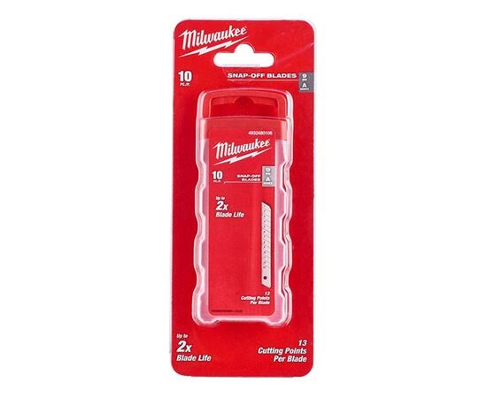 Лезвие Milwaukee сегментированное 9 мм, 10 шт (4932480106), изображение 2 Лезвие Milwaukee сегментированное 9 мм, 10 шт (4932480106), изображение 2