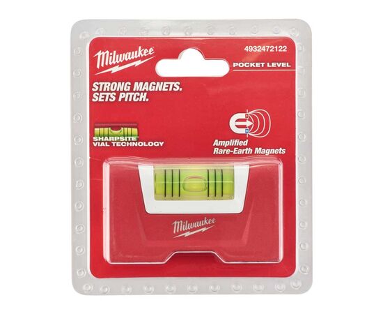 Рівень Milwaukee магнітний Compact Torpedo, 7,6см (4932472122), зображення 4 Рівень Milwaukee магнітний Compact Torpedo, 7,6см (4932472122), зображення 4