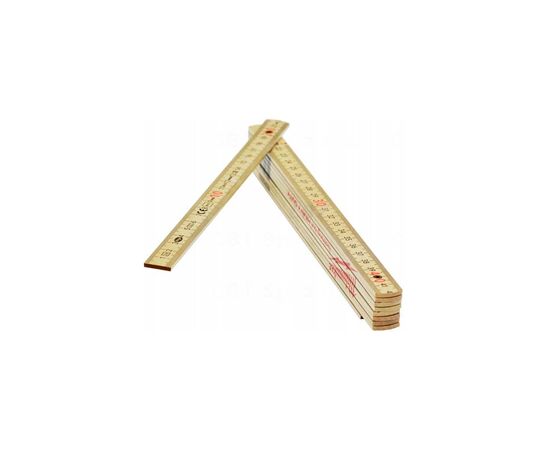 Линейка Milwaukee складная тонкая деревянная, 2м (4932459303), изображение 5 Линейка Milwaukee складная тонкая деревянная, 2м (4932459303), изображение 5