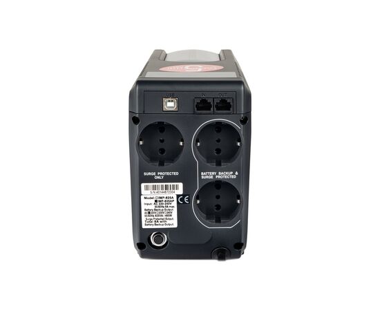 Источник бесперебойного питания Powercom IMP-825AP Schuko, изображение 3