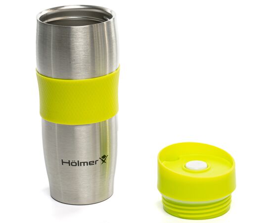 Термочашка Hölmer Elegance Сталева/Жовта (TC-0380-SG Elegance), изображение 6 Термочашка Hölmer Elegance Сталева/Жовта (TC-0380-SG Elegance), изображение 6