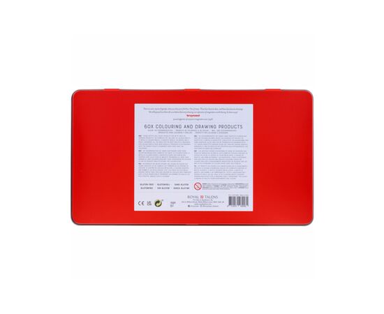 Олівці кольорові Bruynzeel Small Artists у металевій коробці, 58 кольорів, (ластик+стругачка) (8712079469481), зображення 3 Олівці кольорові Bruynzeel Small Artists у металевій коробці, 58 кольорів, (ластик+стругачка) (8712079469481), зображення 3