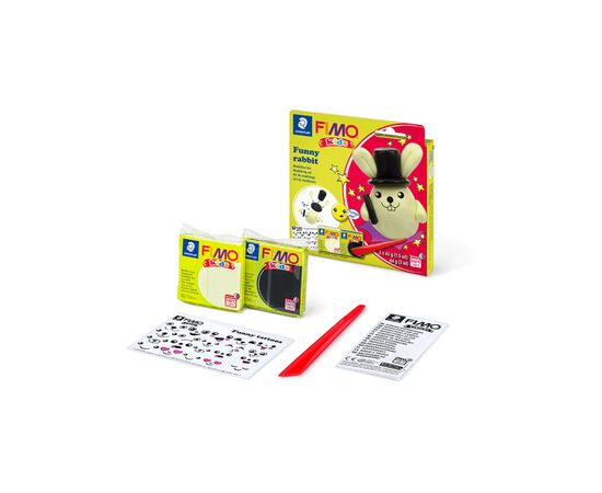 Набор для творчества Fimo Kids Зайка 2 цвета х 42 г (4007817078723), изображение 2 Набор для творчества Fimo Kids Зайка 2 цвета х 42 г (4007817078723), изображение 2