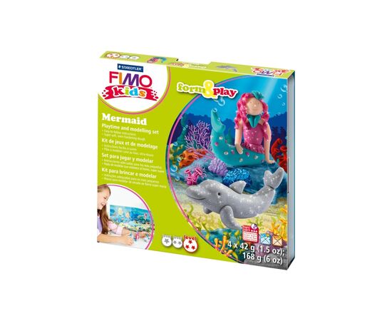 Набор для творчества Fimo Kids Русалка 4 цвета х 42 г (4007817806258)