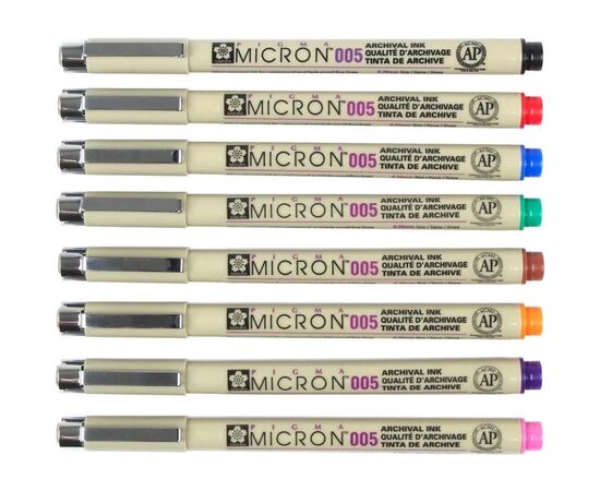 Лайнер Sakura PIGMA MICRON (0.05) 0,2мм, Зеленый (084511318434), изображение 3 Лайнер Sakura PIGMA MICRON (0.05) 0,2мм, Зеленый (084511318434), изображение 3