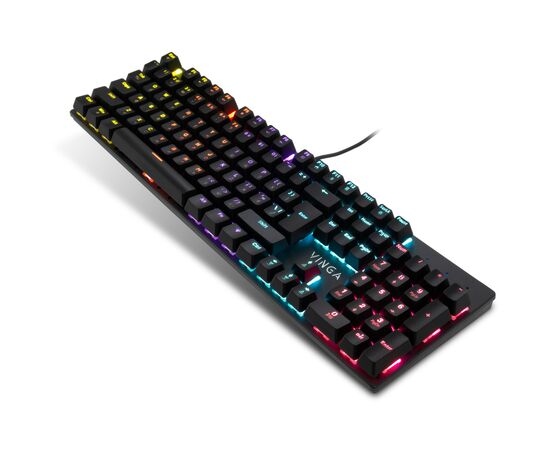 Клавиатура Vinga KBGM-101 LED Red Switch USB Black (KBGM-101 Black), изображение 2 Клавиатура Vinga KBGM-101 LED Red Switch USB Black (KBGM-101 Black), изображение 2