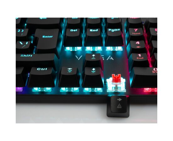 Клавиатура Vinga KBGM-101 LED Red Switch USB Black (KBGM-101 Black), изображение 7 Клавиатура Vinga KBGM-101 LED Red Switch USB Black (KBGM-101 Black), изображение 7