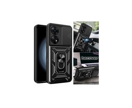 Чохол до мобільного телефона BeCover Military Oppo Reno8 T Black (710023), зображення 2