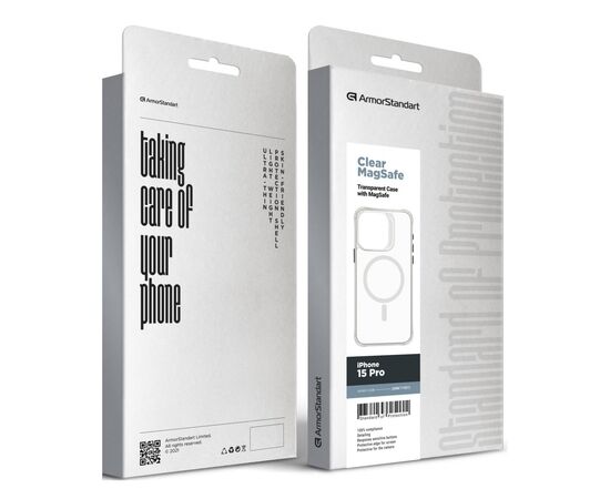 Чохол до мобільного телефона Armorstandart Clear Magsafe Apple iPhone 15 Pro Tansparent (ARM71051), зображення 6