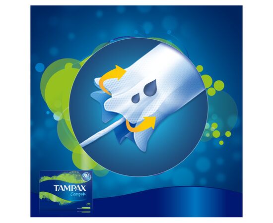 Тампоны Tampax Compak Super с апликатором 16 шт (4015400219712), изображение 6 Тампоны Tampax Compak Super с апликатором 16 шт (4015400219712), изображение 6