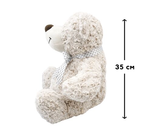 Мягкая игрушка Grand Медведь белый, с бантом 35 см (3303GMТ), изображение 4 Мягкая игрушка Grand Медведь белый, с бантом 35 см (3303GMТ), изображение 4