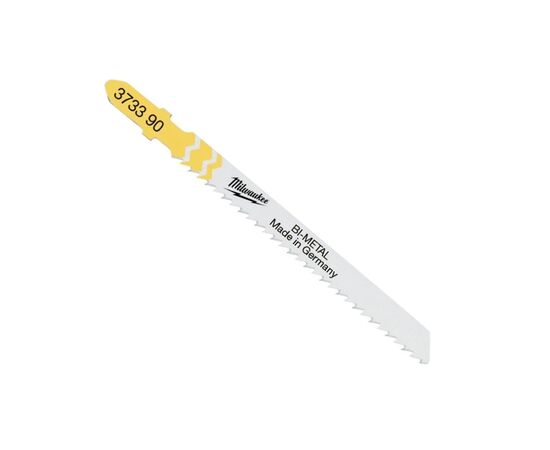 Полотно Milwaukee для лобзика T101BF Bi-Metal, 75мм/ крок зуба 4, 5шт, деревина, чистий різ (4932373390)