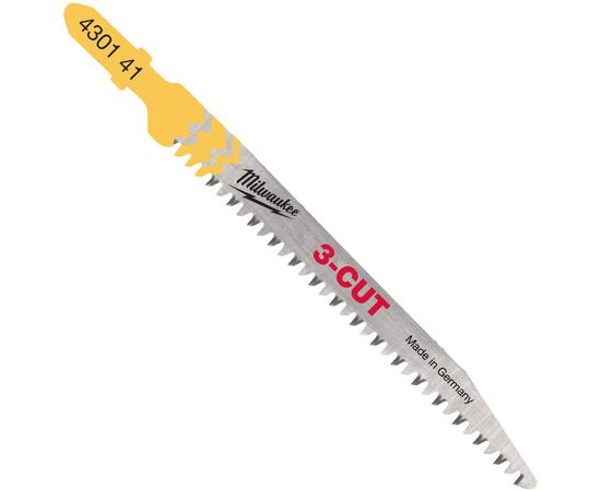 Полотно Milwaukee для лобзика T234X 3CUT, 91 мм/ крок зуба 2,5 мм , 5шт, деревина, чистий різ (4932430141)