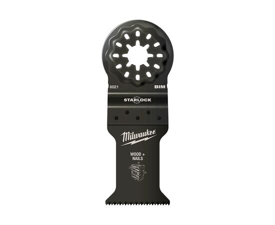 Полотно Milwaukee для реноватора BiM STARLOCK, 35x42 мм, деревина з цвяхами (48906021)