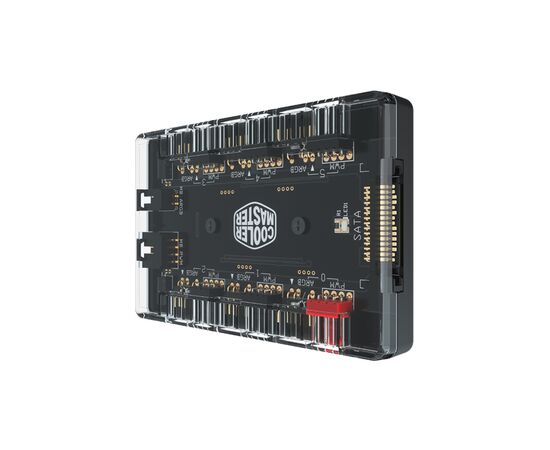 Модуль управління підсвічуванням CoolerMaster MasterFan ARGB and PWM HUB (MFX-ZHHN-1NNN6-R1), зображення 6 Модуль управління підсвічуванням CoolerMaster MasterFan ARGB and PWM HUB (MFX-ZHHN-1NNN6-R1), зображення 6