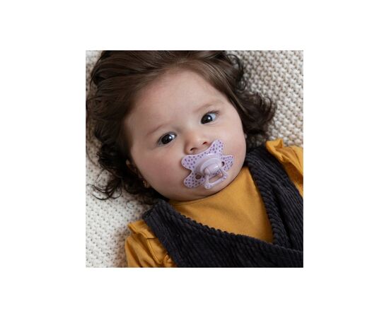 Пустышка Difrax Natural, 6+ мес (127 Lilac_dots), изображение 2 Пустышка Difrax Natural, 6+ мес (127 Lilac_dots), изображение 2