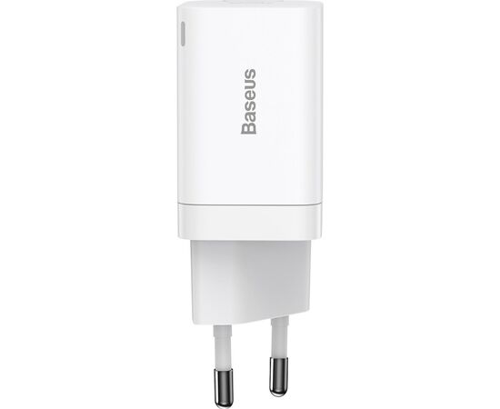 Зарядний пристрій Baseus Super Si Pro C+U 30W (CCSUPP-E02) white (948117), зображення 3 Зарядний пристрій Baseus Super Si Pro C+U 30W (CCSUPP-E02) white (948117), зображення 3