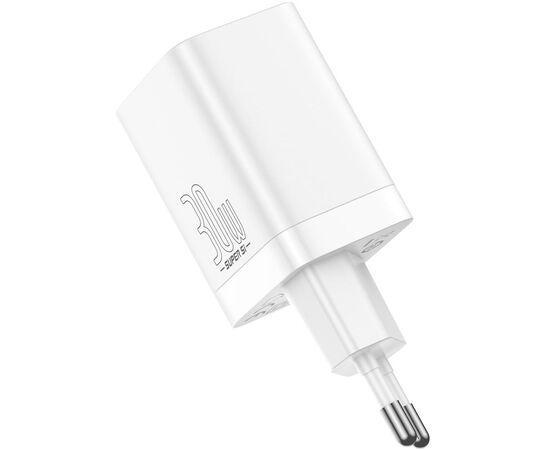 Зарядний пристрій Baseus Super Si Pro C+U 30W (CCSUPP-E02) white (948117), зображення 4 Зарядний пристрій Baseus Super Si Pro C+U 30W (CCSUPP-E02) white (948117), зображення 4