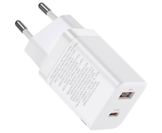 Зарядний пристрій Baseus Super Si Pro C+U 30W (CCSUPP-E02) white (948117), зображення 5 Зарядний пристрій Baseus Super Si Pro C+U 30W (CCSUPP-E02) white (948117), зображення 5